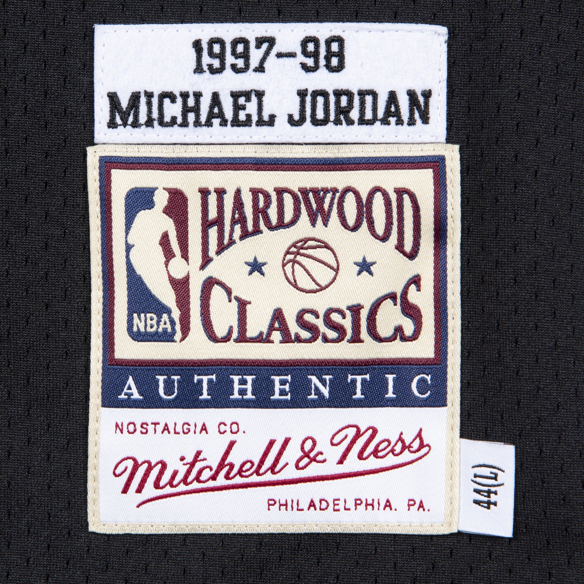 マイケル・ジョーダン ブルズ オルタネイト オーセンティックジャージ 1997-98 CHICAGO BULLS Auth Jersey BLK  CBU97- #23 Michael Jordan