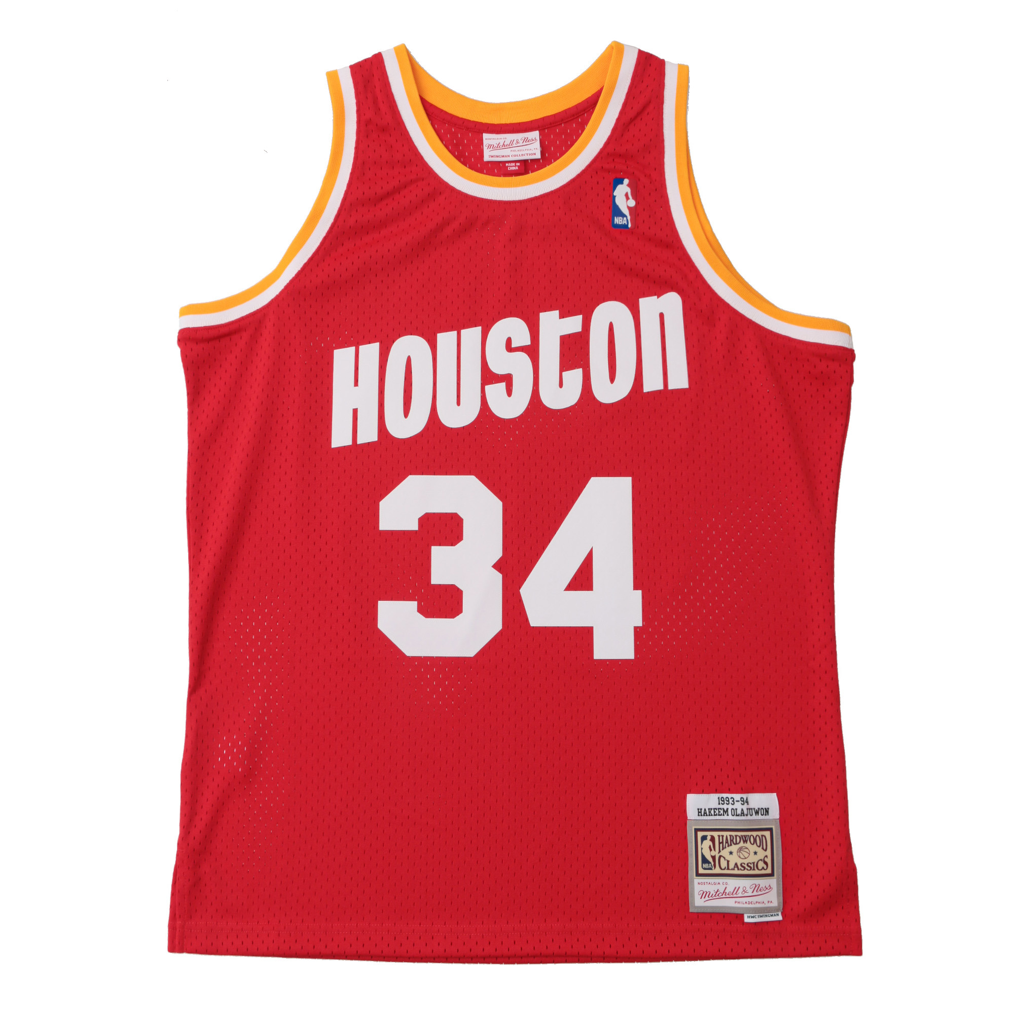 アキームオラジュワン NBA H.ロケッツ ユニフォーム 34 ミッチェル