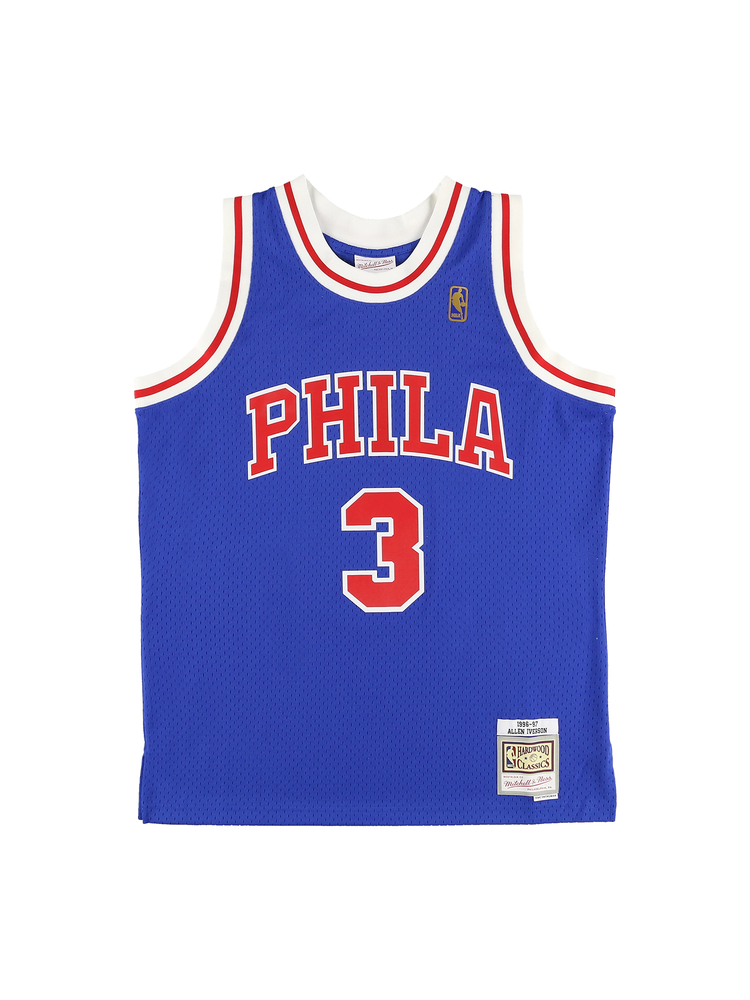 アレン・アイバーソン セブンティシクサーズ オルタネイト スイングマンジャージ 1996-97 PHILADELPHIA 76ERS Swingman  Jersey P76 Blu - #3 A Iv