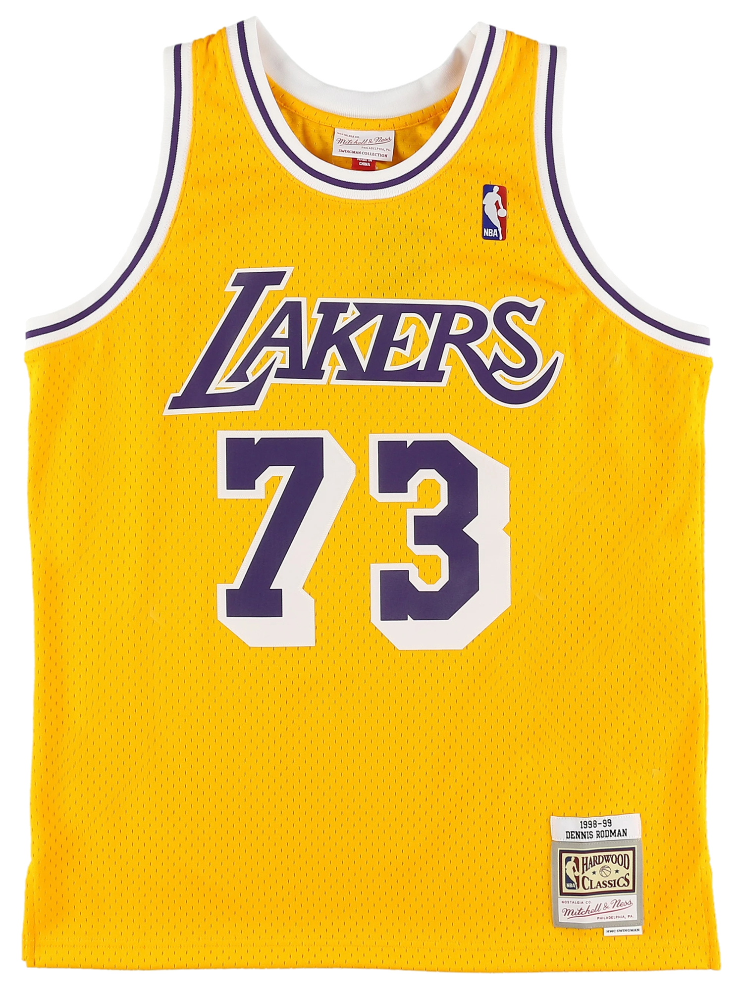 MitchellNess（ミッチェルアンドネス）｜デニス・ロッドマン レイカーズ ホーム スイングマンジャージ 1998-99 LOS  ANGELES LAKERS SW-Jersey Dennis Rodman アイテム詳細｜Mitchell  Ness（ミッチェルアンドネス ）公式オンラインストア