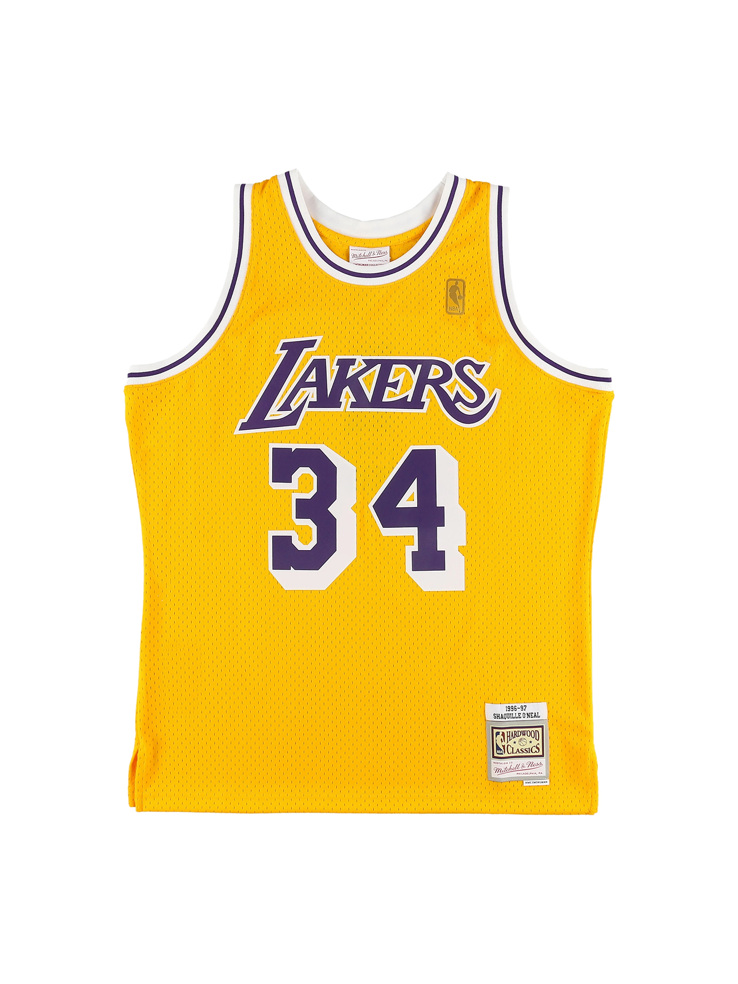 シャキール・オニール レイカーズ ホーム スイングマンジャージ 1996-97 LOS ANGELES LAKERS NBA SWINGMAN  HOME JERSEY LAKERS 96 SHAQUI