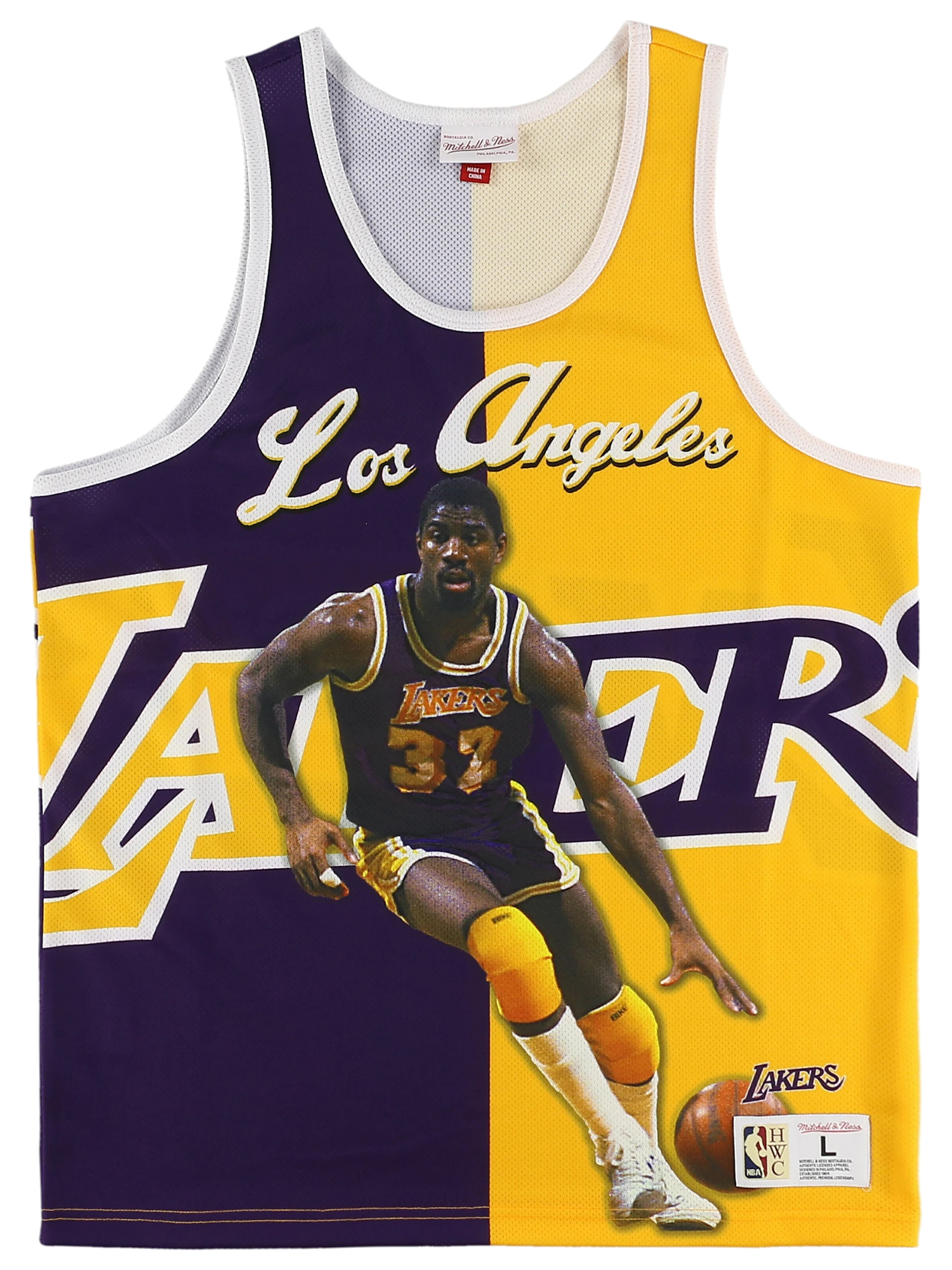 激レアUSA現地購入スポーツTシャツ：レイカーズ、マジックジョンソン、NBA-