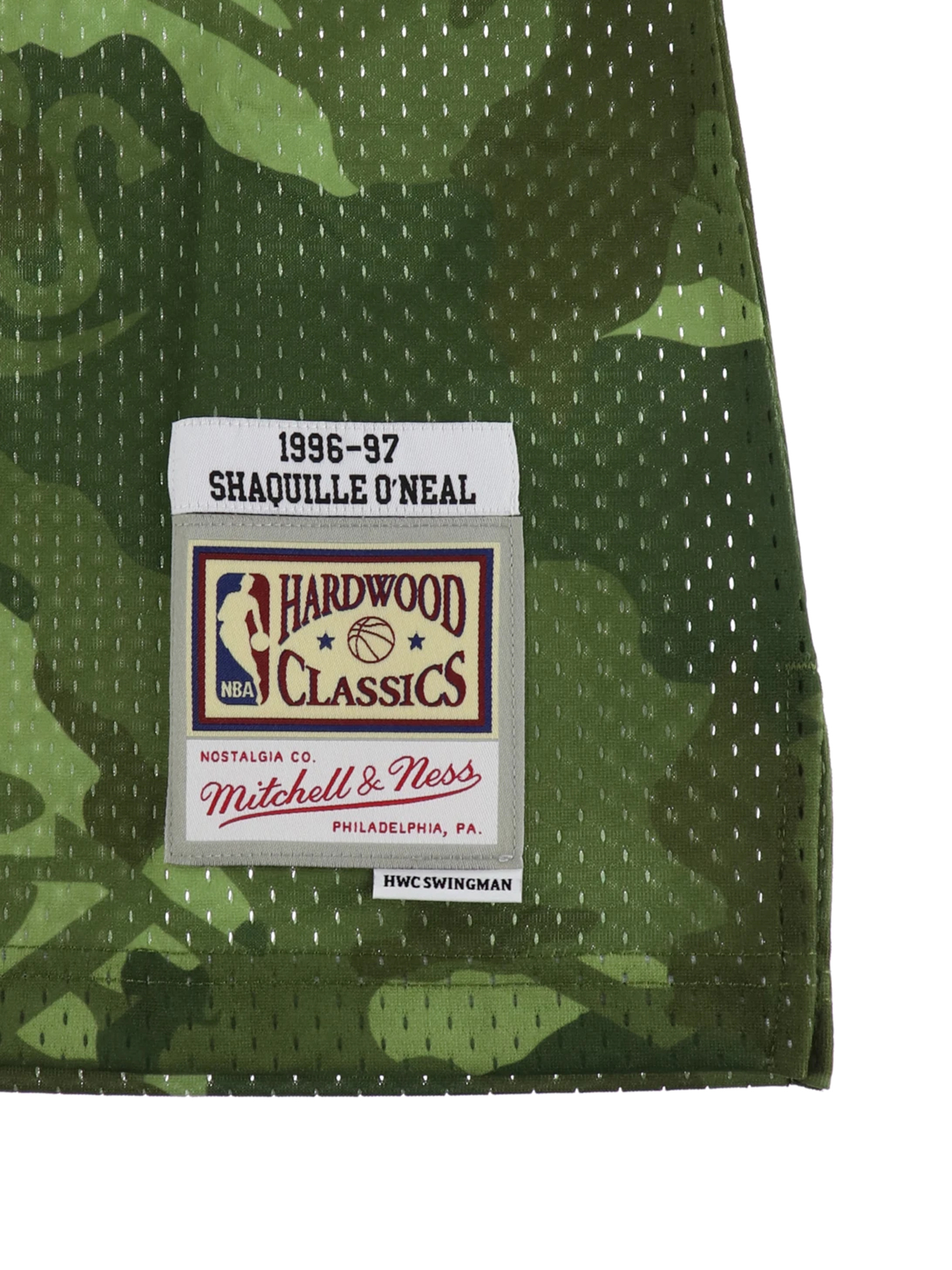 シャキール・オニール レイカーズ ゴーストグリーンカモ スイングマンジャージ 1996-97 LOS ANGELES LAKERS NBA GHOST  GREEN CAMO