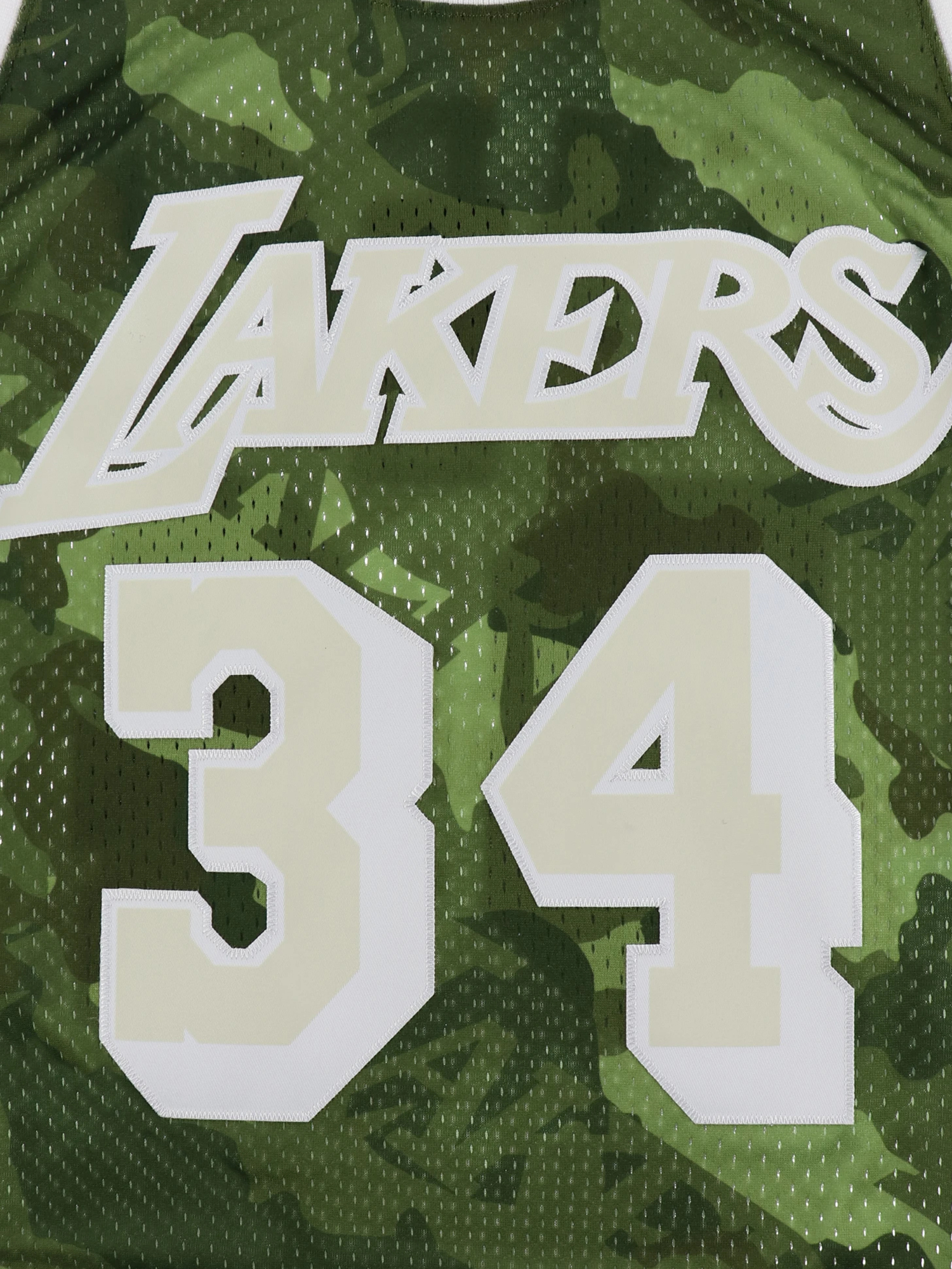 シャキール・オニール レイカーズ ゴーストグリーンカモ スイングマンジャージ 1996-97 LOS ANGELES LAKERS NBA GHOST  GREEN CAMO