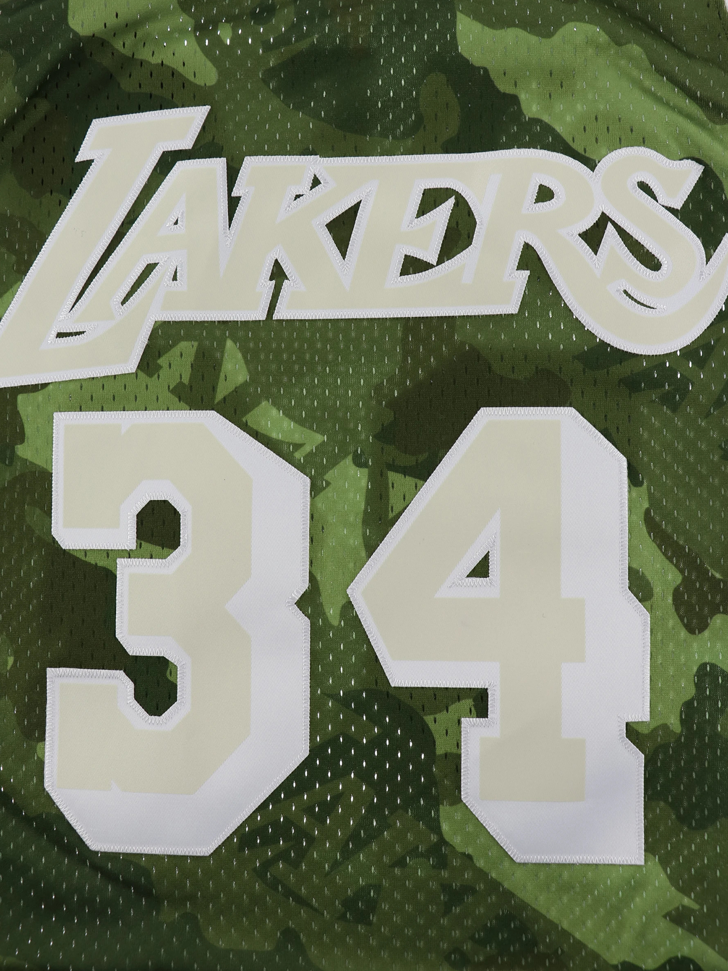 シャキール・オニール レイカーズ ゴーストグリーンカモ スイングマンジャージ 1996-97 LOS ANGELES LAKERS NBA GHOST  GREEN CAMO