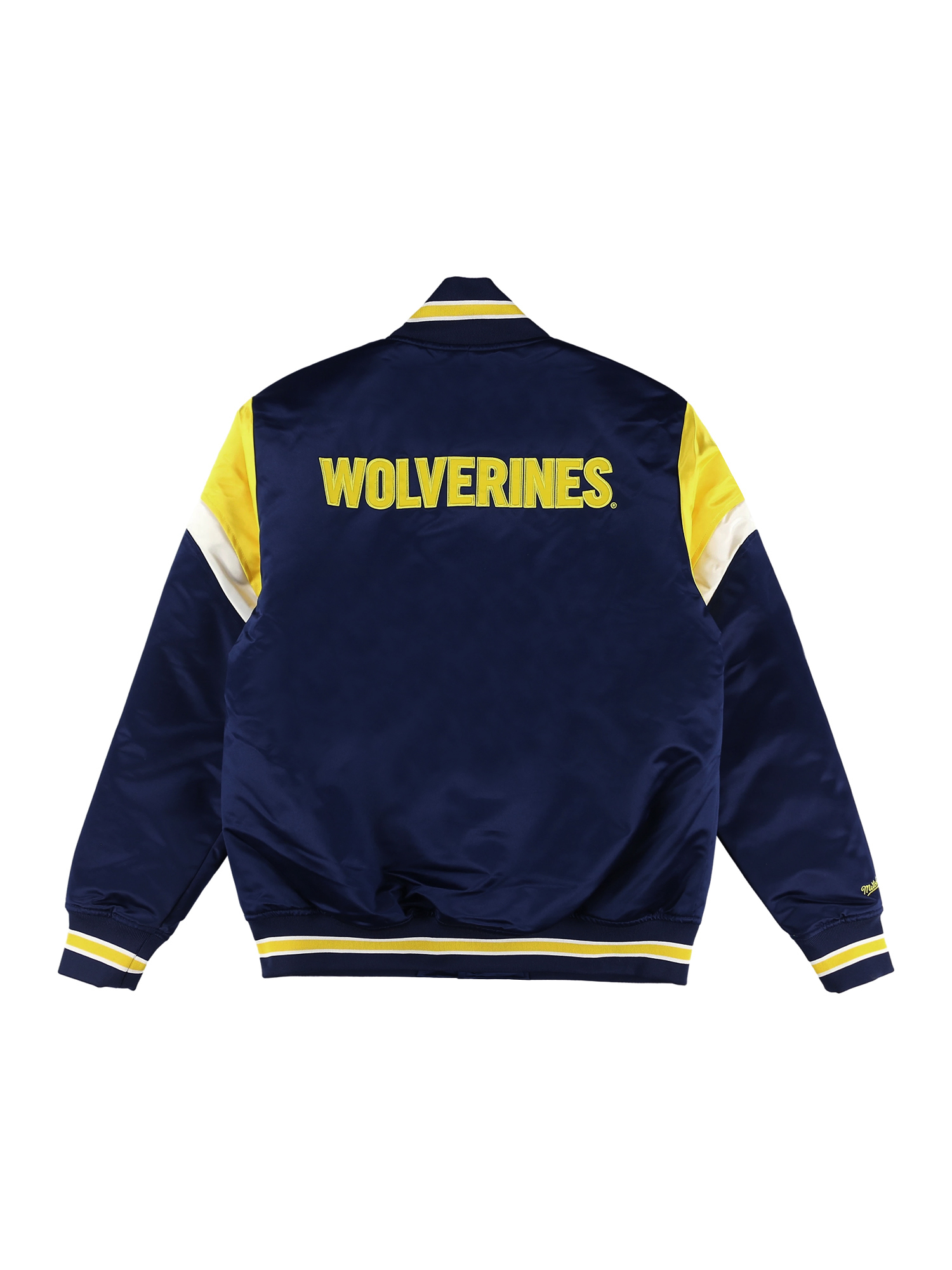 ミシガン ヘビーウェイト サテンジャケット NCAA HEAVYWEIGHT SATIN JACKET MICHIGAN