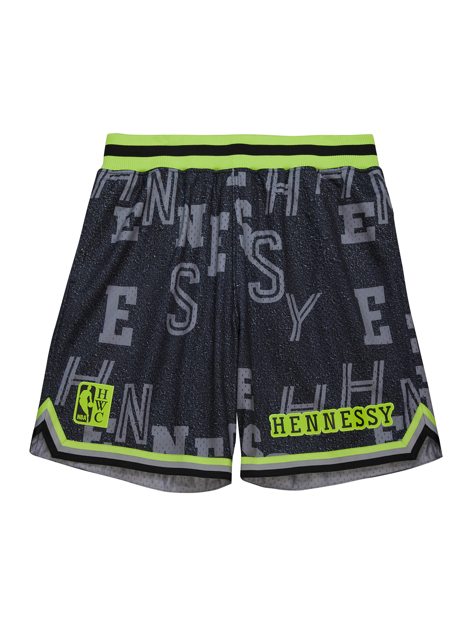 NBA×HENNESSY コラボ メッシュショーツ NBA HENNESSY NEON CONCRETE GAME DAY SHORTS COLLAB